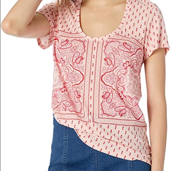 Lucky Brand Tops - Lucky Brand Paisley Printed Tee
